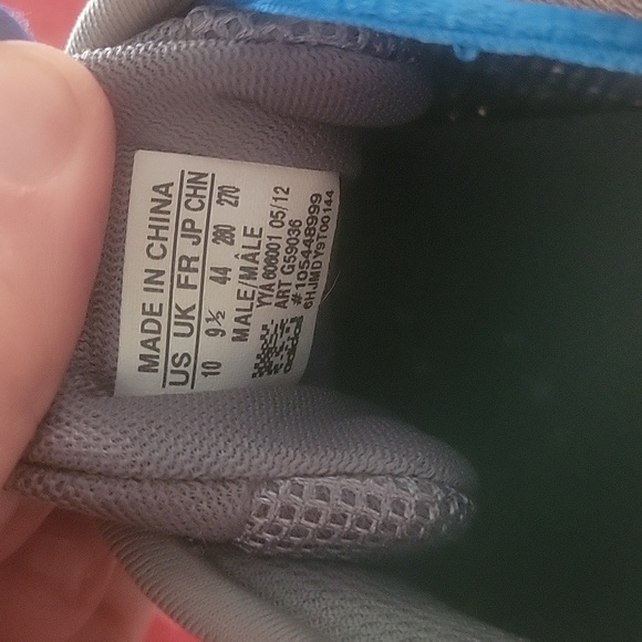 Adidas Liquid 2 running mens size 10, blue and gray. Excellent shape. - Picture 4 of 4